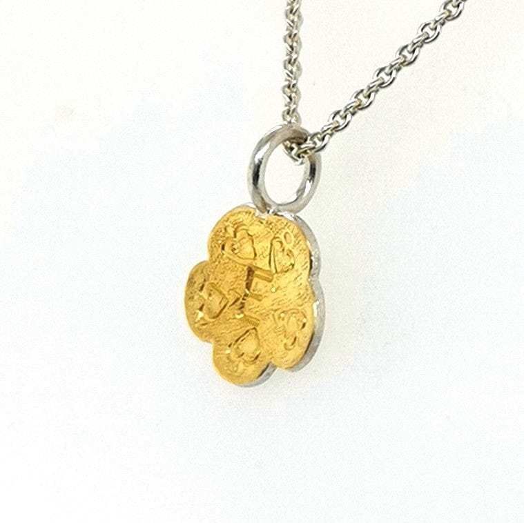 ShannonMaureenJewelry Golden Pendant Personalized Mini Golden Flower Pendant