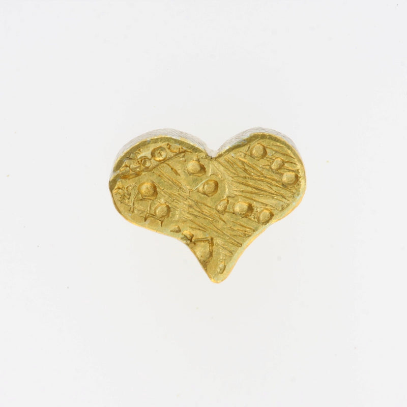 ShannonMaureenJewelry golden stud earring Mini Golden Heart Posts