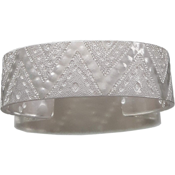 ShannonMaureenJewelry sterling silver cuff, Hammered Cuff, Zig Zag cuff Zigzag wide Cuff