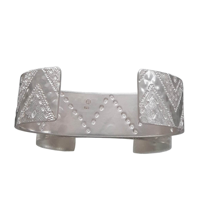 ShannonMaureenJewelry sterling silver cuff, Hammered Cuff, Zig Zag cuff Zigzag wide Cuff