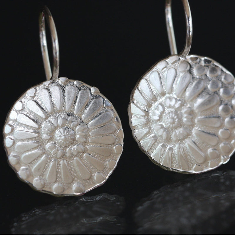 ShannonMaureenJewelry sterling silver earring, chrysanthemum earring Chrysanthemum Earrings