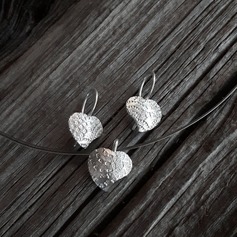 ShannonMaureenJewelry Sterling Silver Earring, Rainbow Heart Earring Rainbow Heart Earring