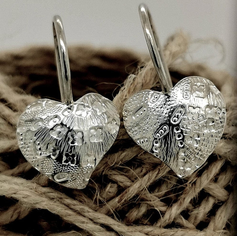 ShannonMaureenJewelry Sterling Silver Earring, Rainbow Heart Earring Rainbow Heart Earring