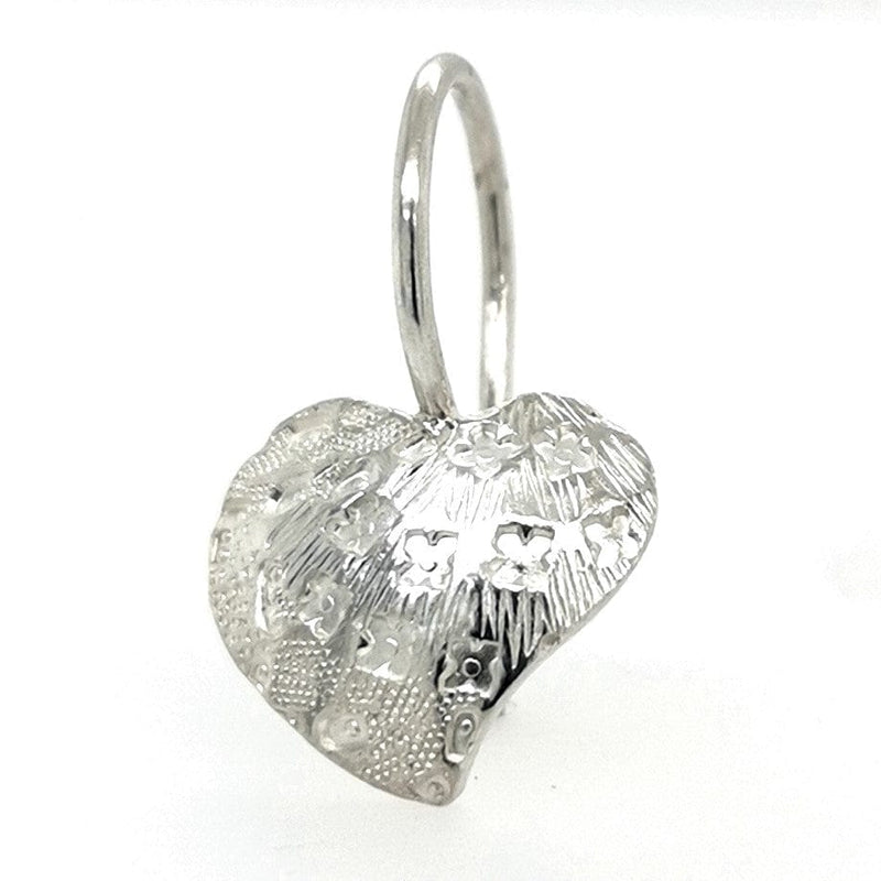 ShannonMaureenJewelry Sterling Silver Earring, Rainbow Heart Earring Rainbow Heart Earring