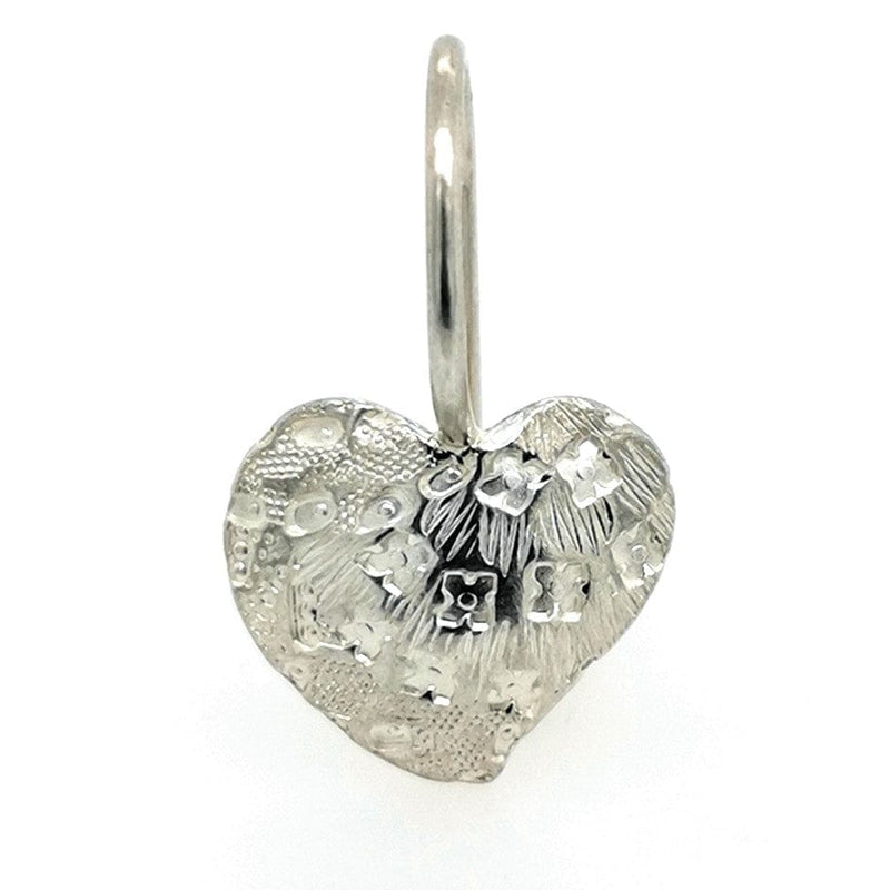 ShannonMaureenJewelry Sterling Silver Earring, Rainbow Heart Earring Rainbow Heart Earring