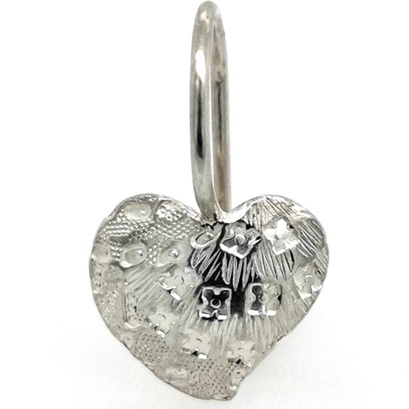 ShannonMaureenJewelry Sterling Silver Earring, Rainbow Heart Earring Rainbow Heart Earring