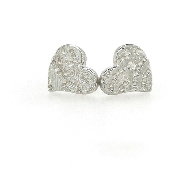 ShannonMaureenJewelry sterling silver earrings, rainbow heart earrings Rainbow Heart Posts