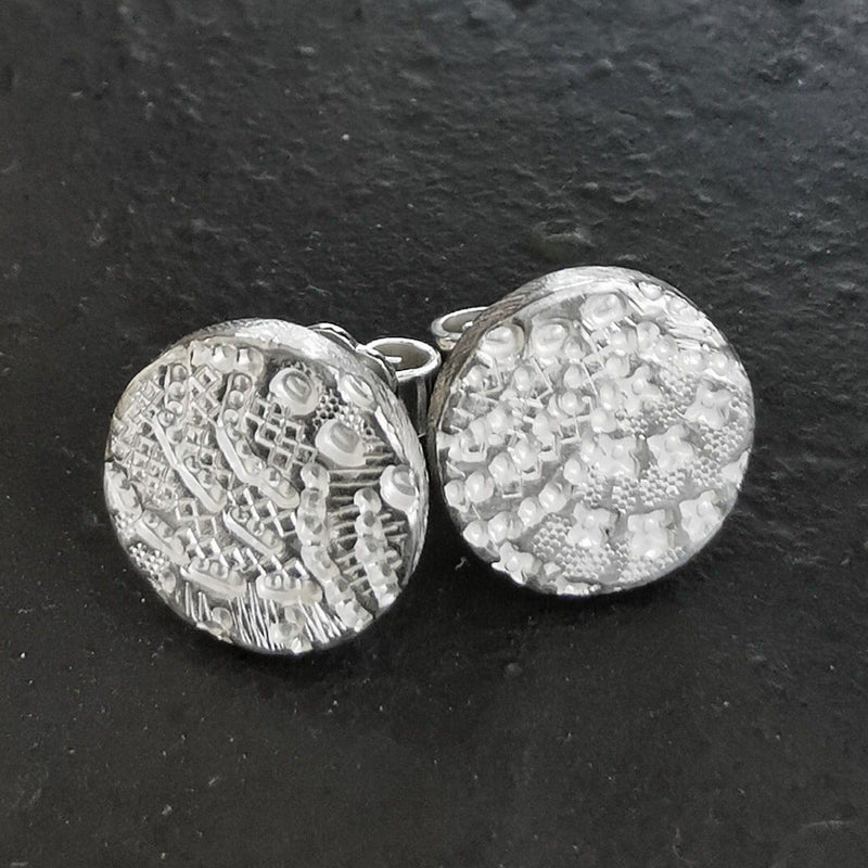 ShannonMaureenJewelry sterling silver earrings, round rainbow earrings Rainbow Round Post