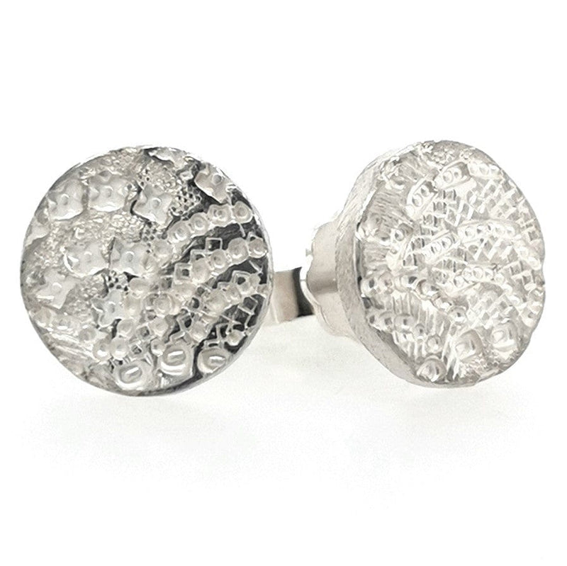 ShannonMaureenJewelry sterling silver earrings, round rainbow earrings Rainbow Round Post