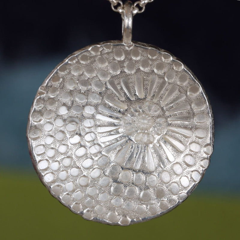 ShannonMaureenJewelry Sterling silver pendant, Chrysanthemum Pendant Chrysanthemum Pendant