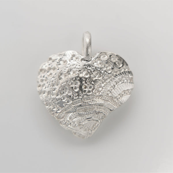 ShannonMaureenJewelry Sterling Silver Pendant, Rainbow Heart Pendant Rainbow Heart Pendant