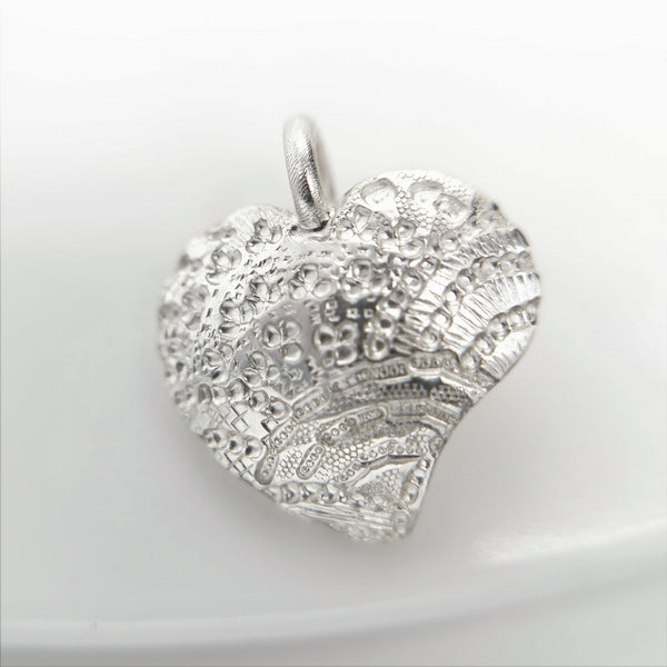 ShannonMaureenJewelry Sterling Silver Pendant, Rainbow Heart Pendant Rainbow Heart Pendant