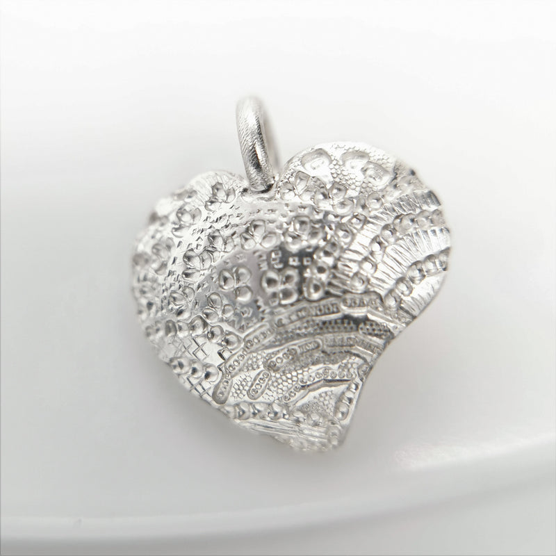 ShannonMaureenJewelry Sterling Silver Pendant, Rainbow Heart Pendant Rainbow Heart Pendant