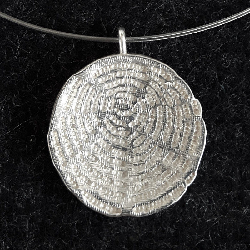ShannonMaureenJewelry Sterling SIlver Pendant, Wood Slice Pendant Wood Slice Pendant