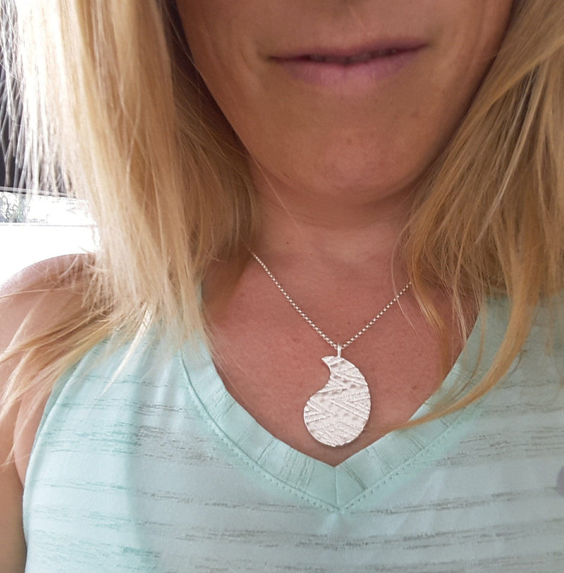 ShannonMaureenJewelry Sterling Silver Pendant, Zig Zag Pendant Zig Zag Pendant
