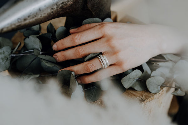 ShannonMaureenJewelry sterling silver ring, Hammered Ring, personalized jewelry Personalized Hammered Ring