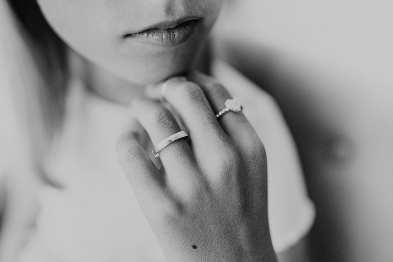 ShannonMaureenJewelry sterling silver ring, silver heart, bubble ring Mini Heart Bubble Ring