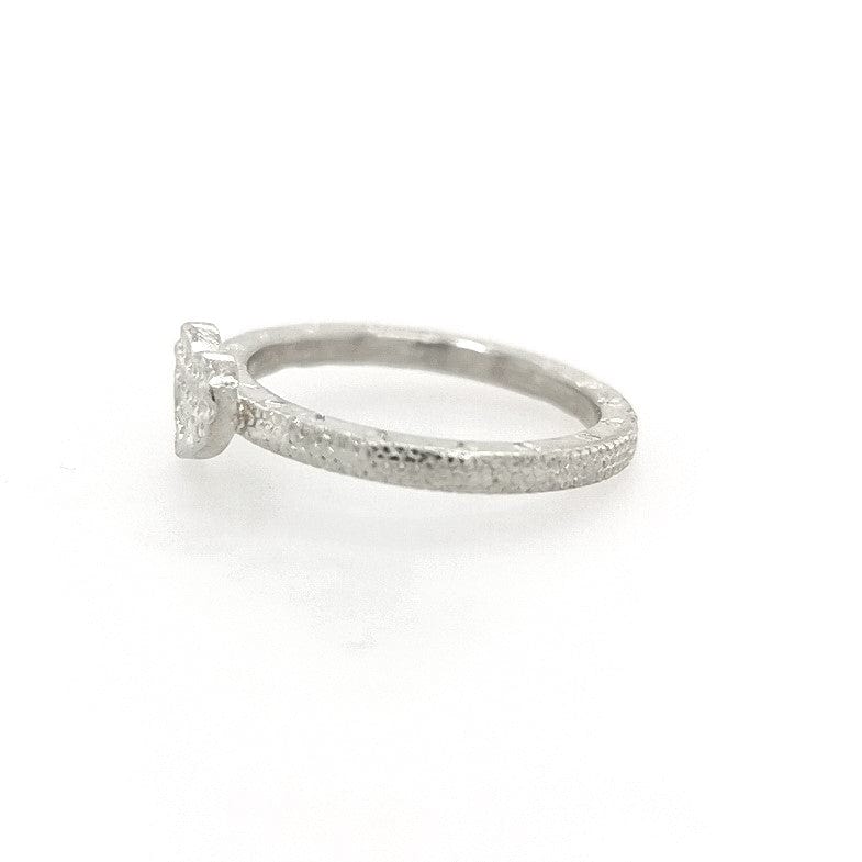 ShannonMaureenJewelry sterling silver ring, silver heart, snakeskin ring Snakeskin Ring & Silver Heart