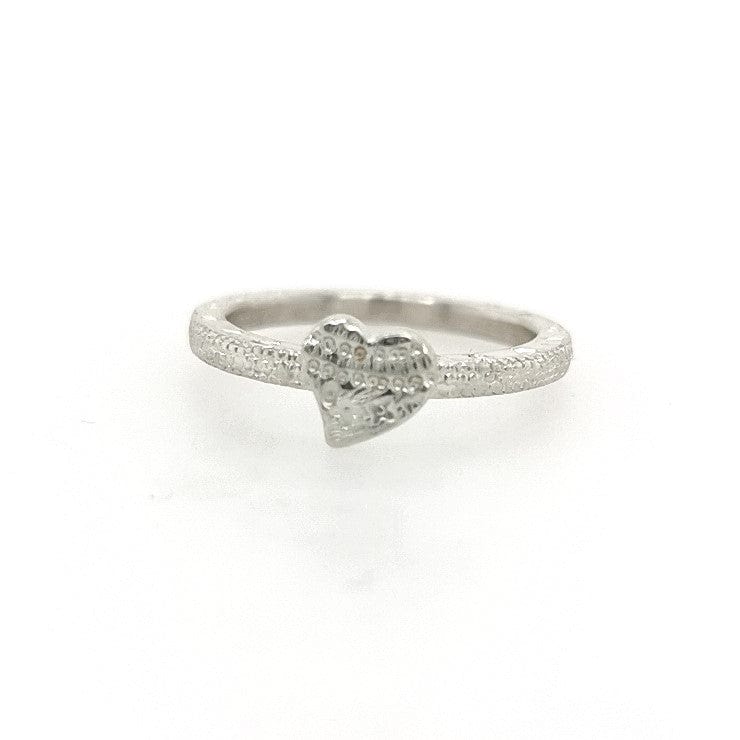ShannonMaureenJewelry sterling silver ring, silver heart, snakeskin ring Snakeskin Ring & Silver Heart