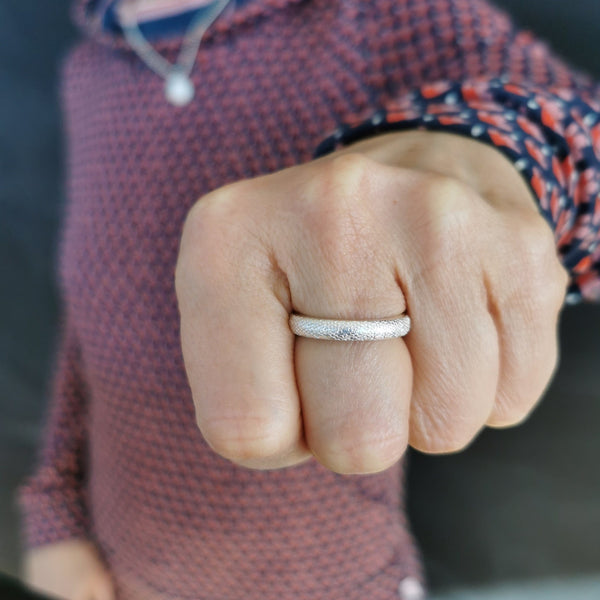 ShannonMaureenJewelry sterling silver ring, snakeskin ring, stackables, binary jewelry Snakeskin Ring