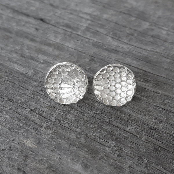 ShannonMaureenJewelry Sterling Silver Stud Earring, Chrysanthemum Earring Chrysanthemum Posts