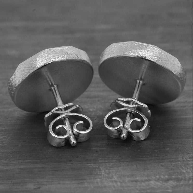 ShannonMaureenJewelry Sterling Silver Stud Earring, Hammered earring Hammered Button Posts
