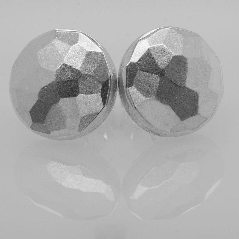 ShannonMaureenJewelry Sterling Silver Stud Earring, Hammered earring Hammered Button Posts