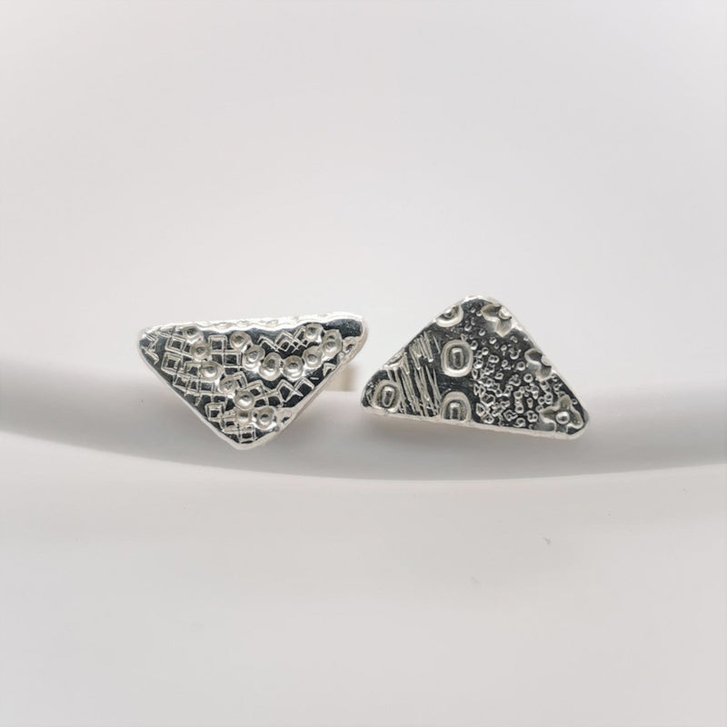 ShannonMaureenJewelry sterling silver stud, rainbow earrings Mini Rainbow Triangle Posts